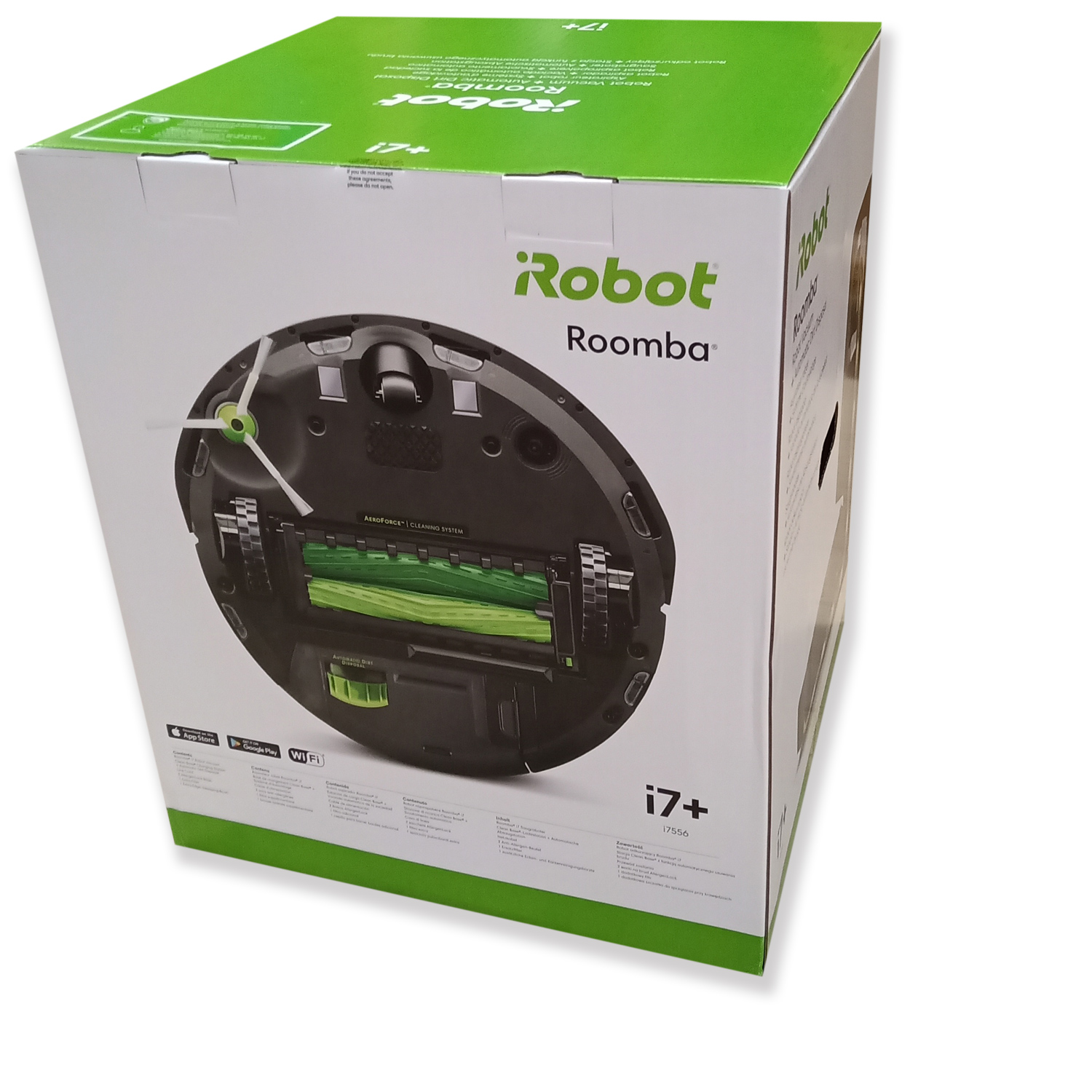 iRobot Roomba i7+ Staubsauger Roboter für Tierhaare mit WLAN App schwarz