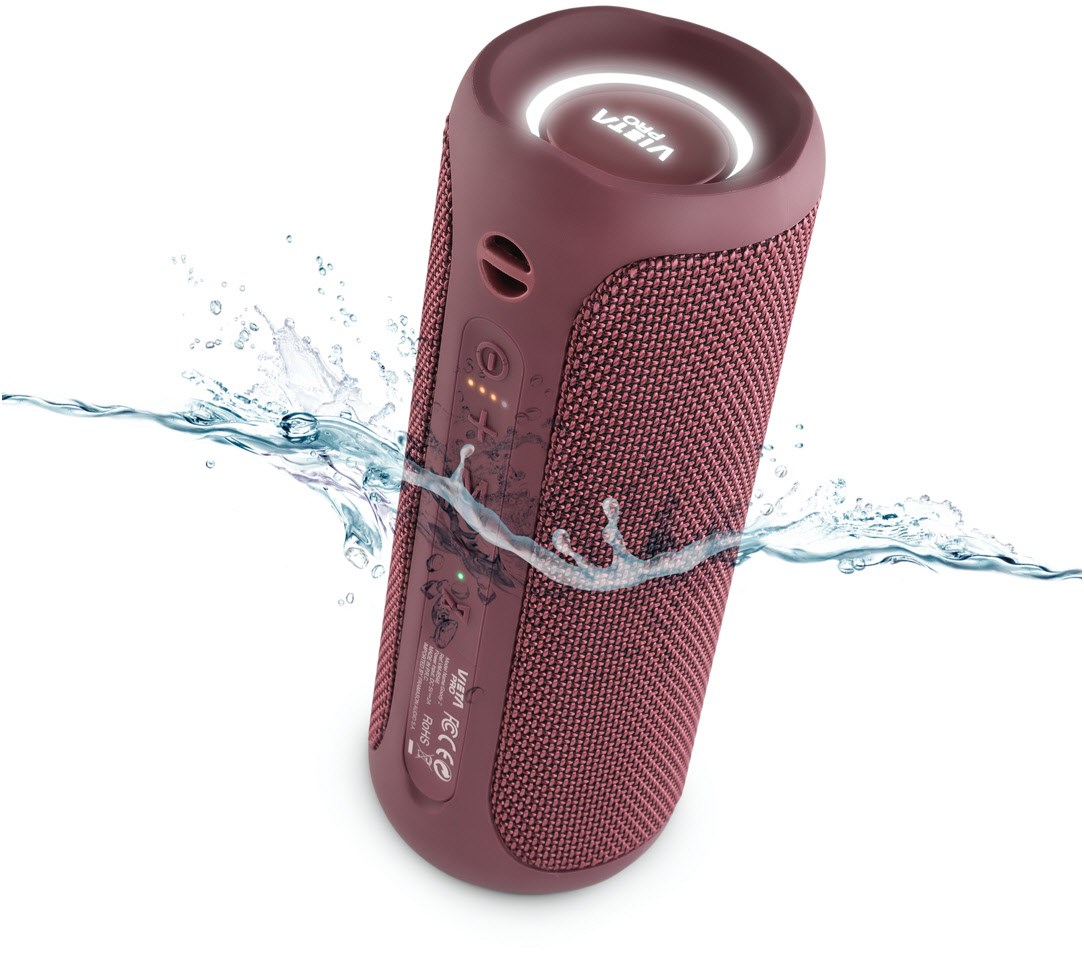 Vieta Pro DANCE BT Bluetooth Speaker 25W Red