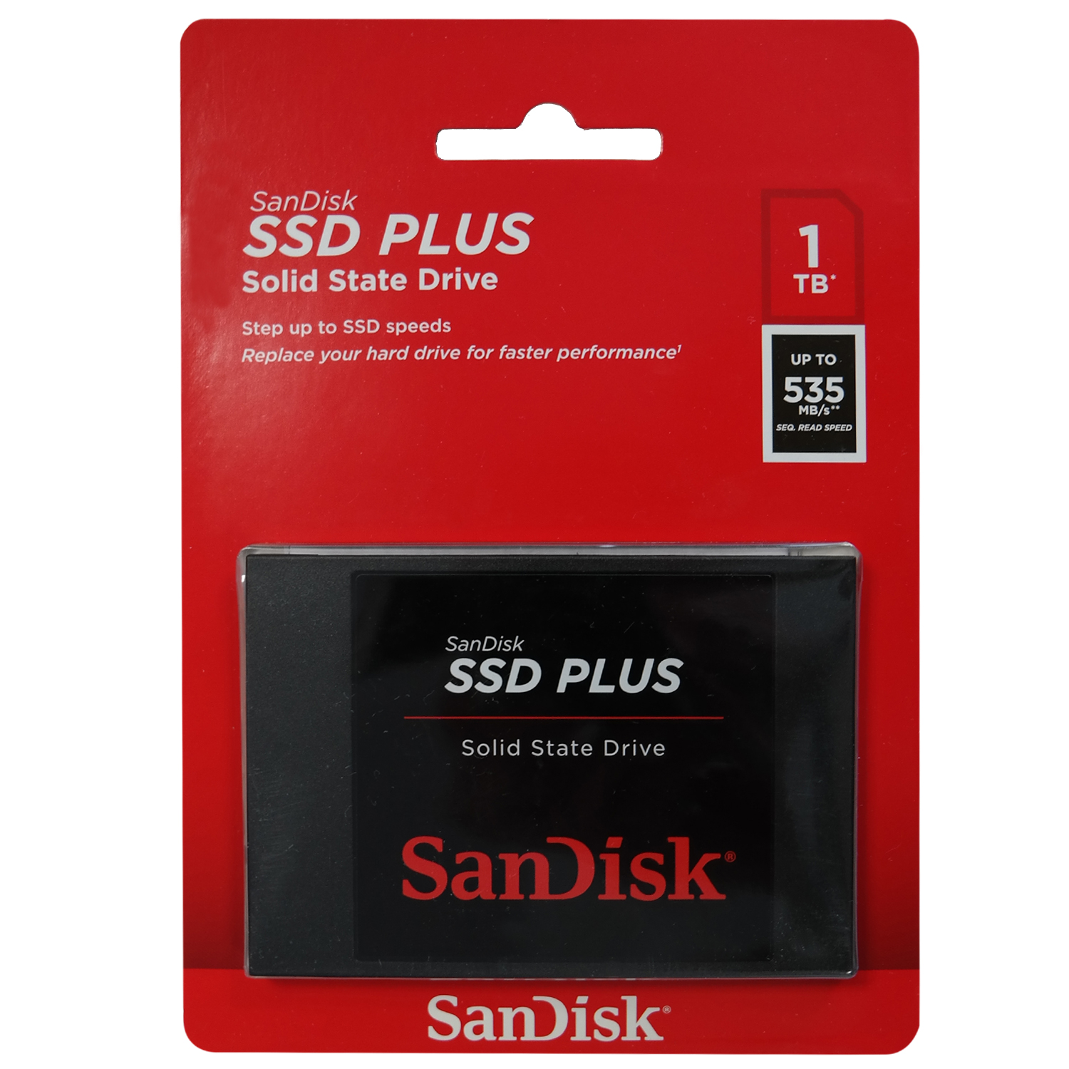 SanDisk SSD PLUS 1TB Sata III 2,5 Zoll Interne-SSD, bis zu 535MB/Sek