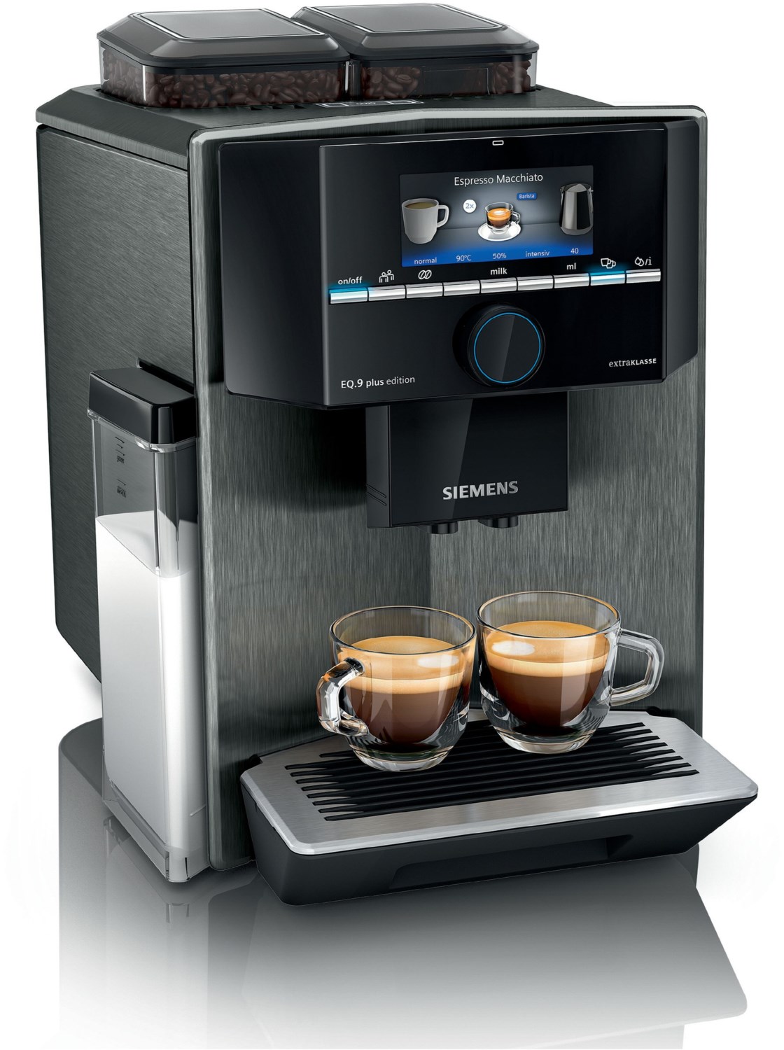 Siemens EQ.9 plus s700 connect Kaffeevollautomat Dark inox