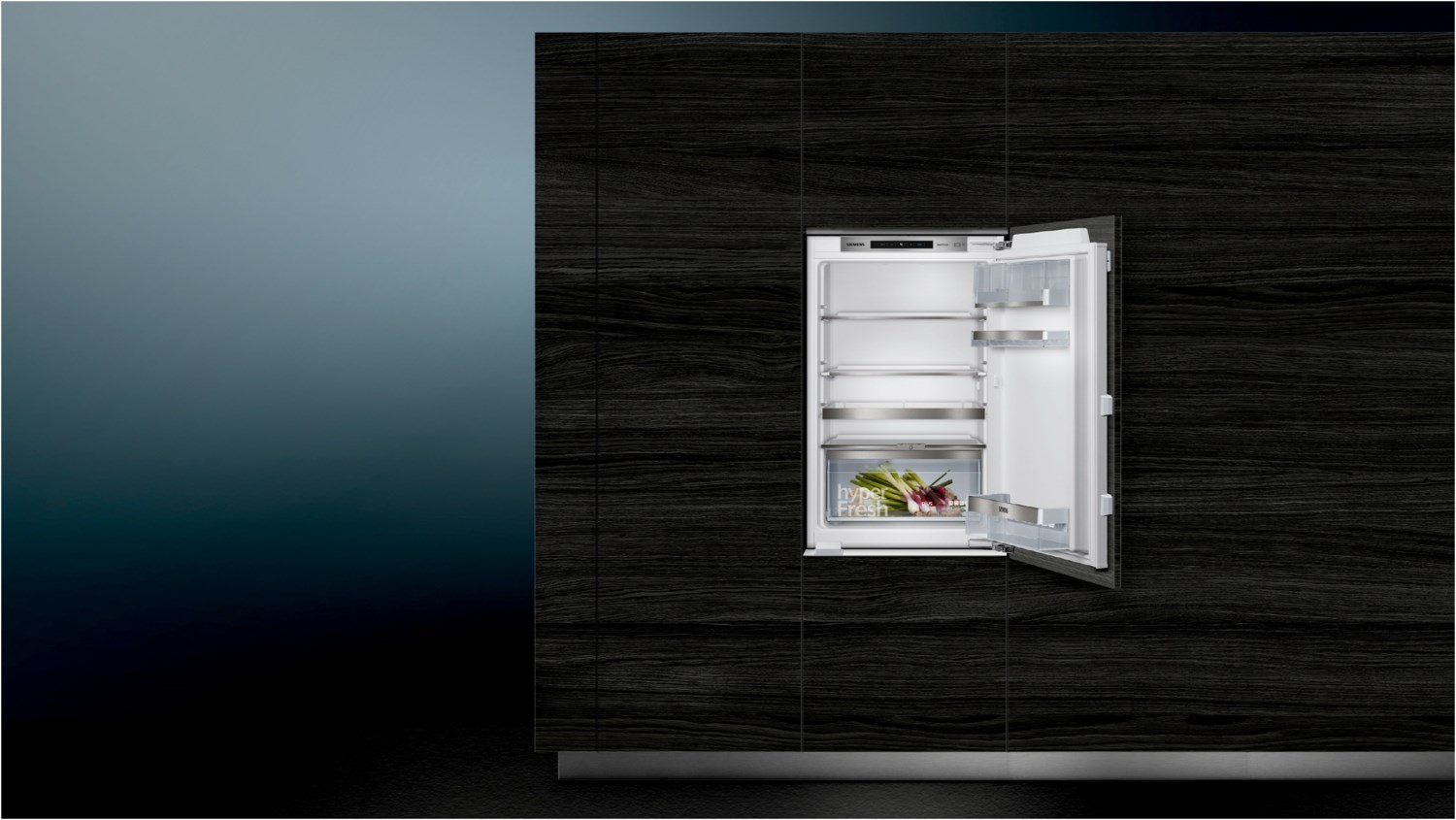 Siemens iQ500 Einbaukühlschrank, Flachscharnier mit Softeinzug