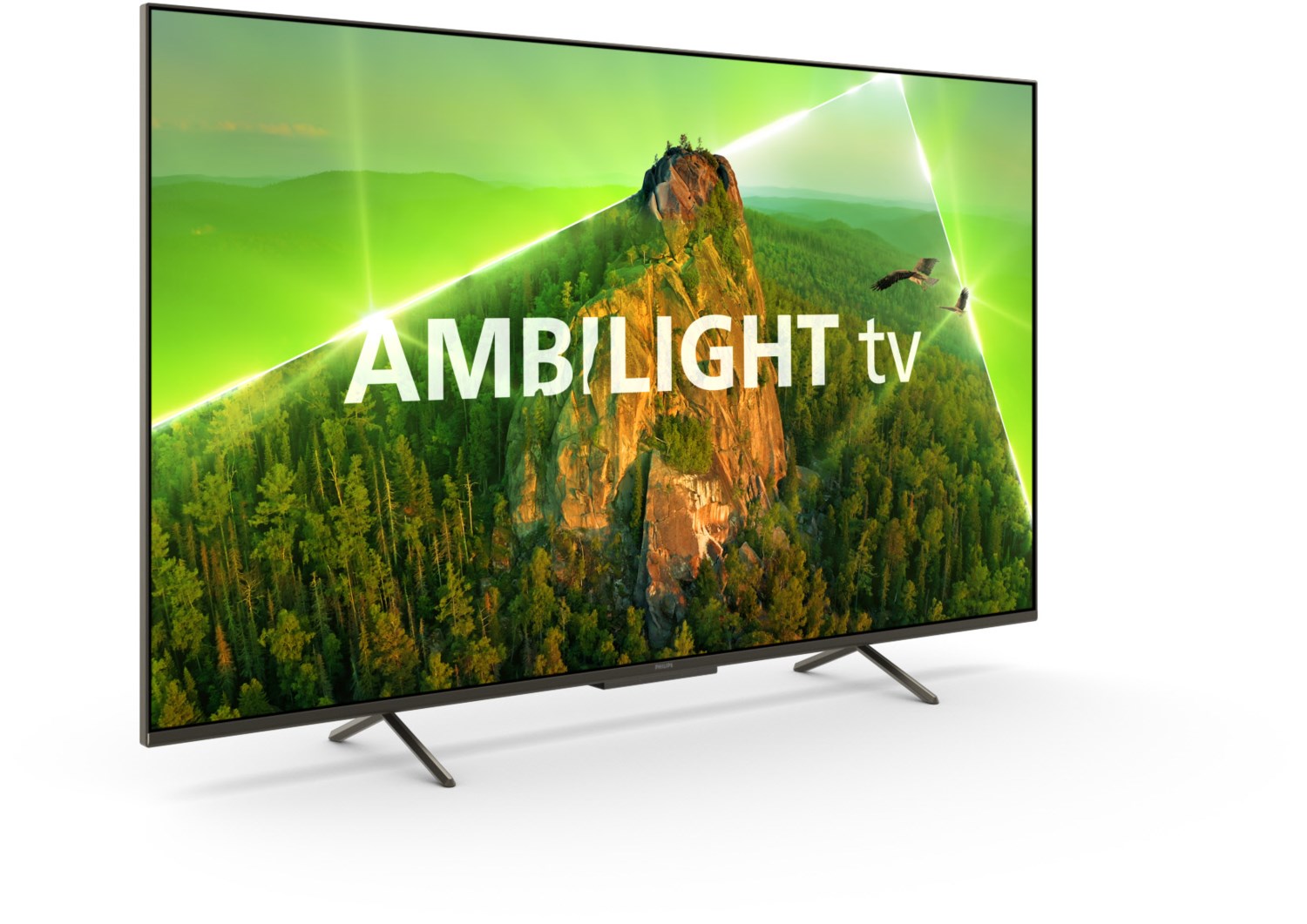 Philips Ambilight LED TV 4K UHD 55 Zoll (139 cm) HDR satinchrom