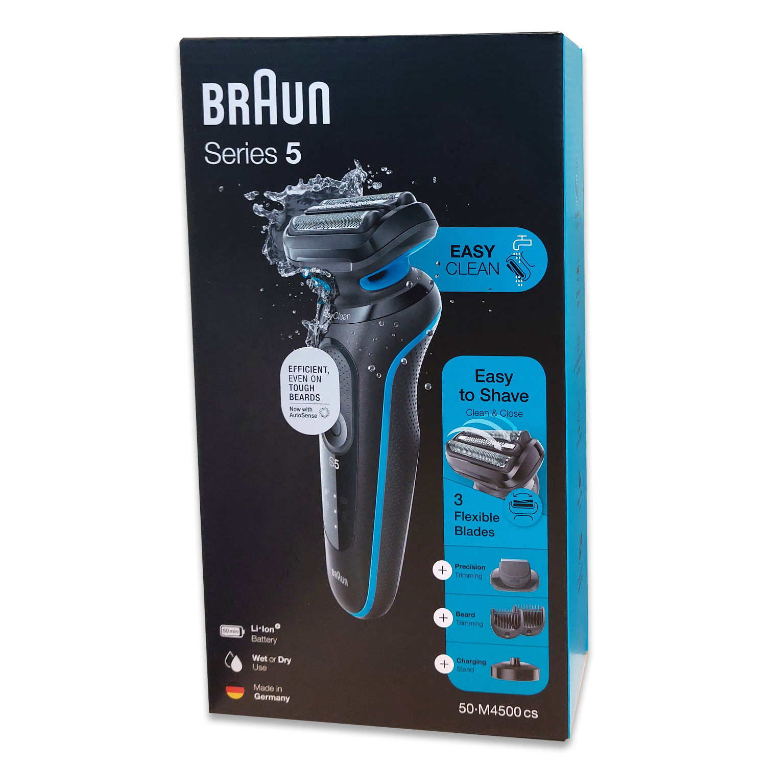 Braun Series 5cs 50-M4500cs Elektrorasierer Wet&Dry, türkis