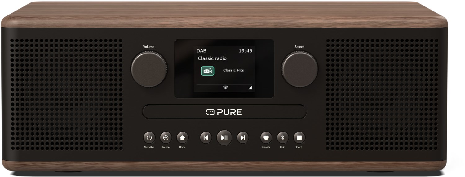 Pure Classic C-D6 Stereo-Anlage coffee black