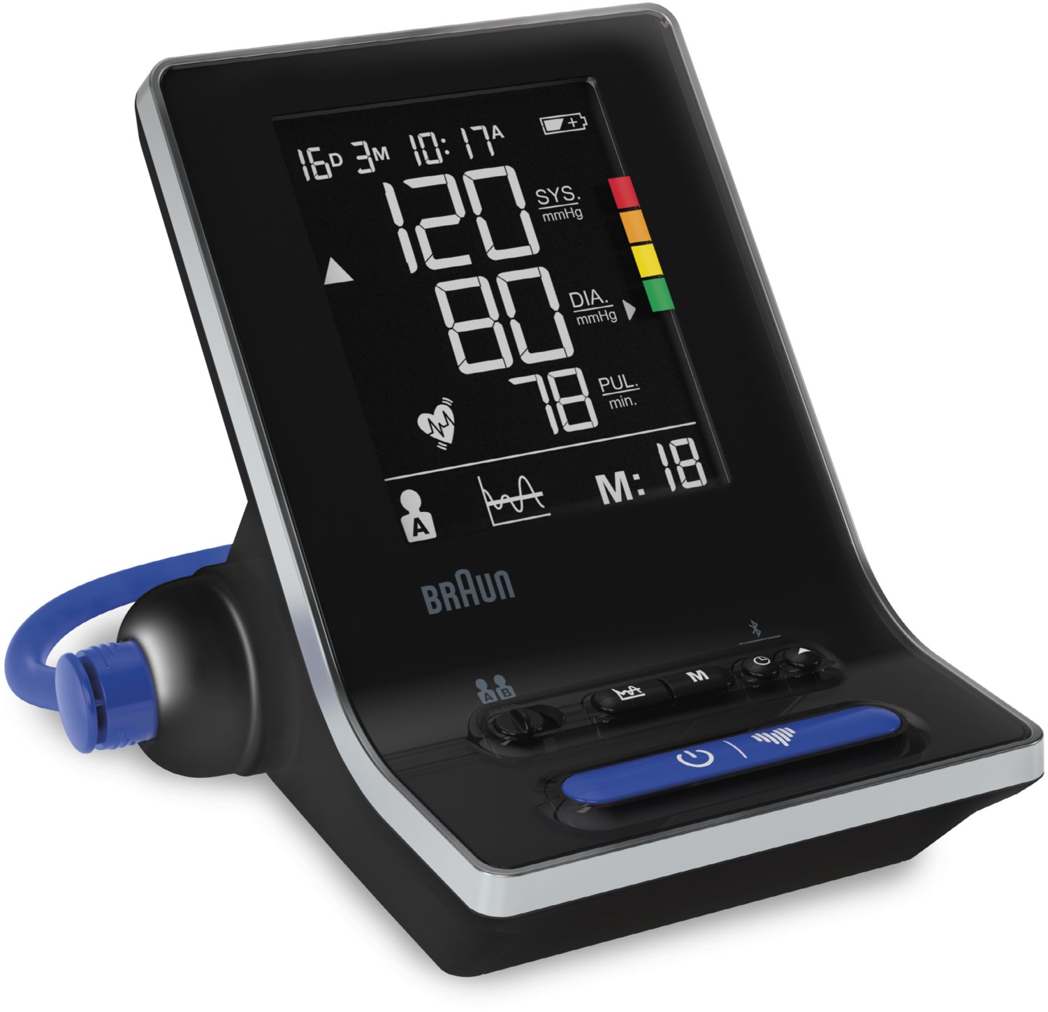 Braun ExactFit 5 Connect BUA6350EU Oberarm-Blutdruckmessgerät schwarz