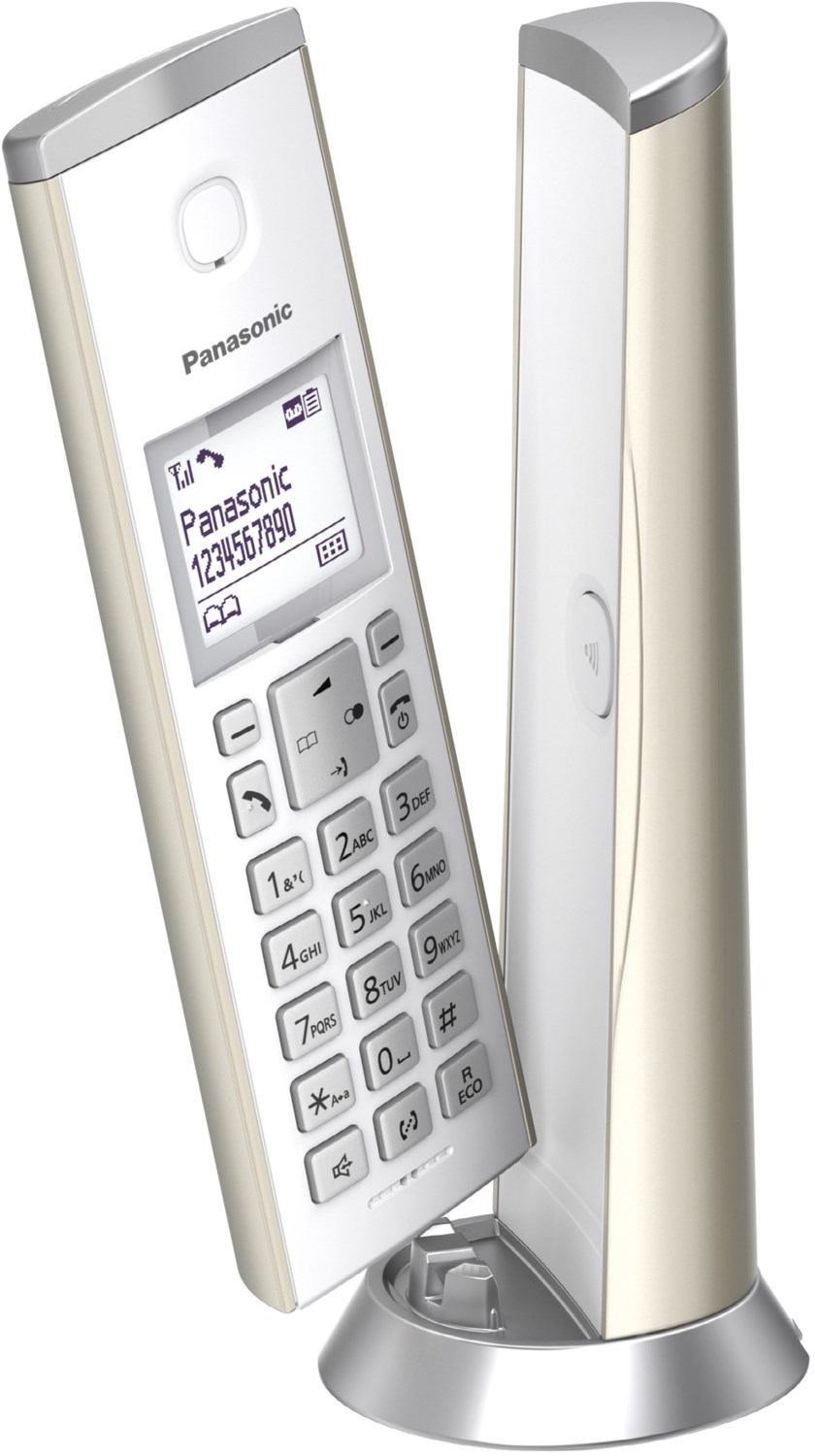 Panasonic KX-TGK220GN schnurloses Telefon mit Anrufbeantworter champagner