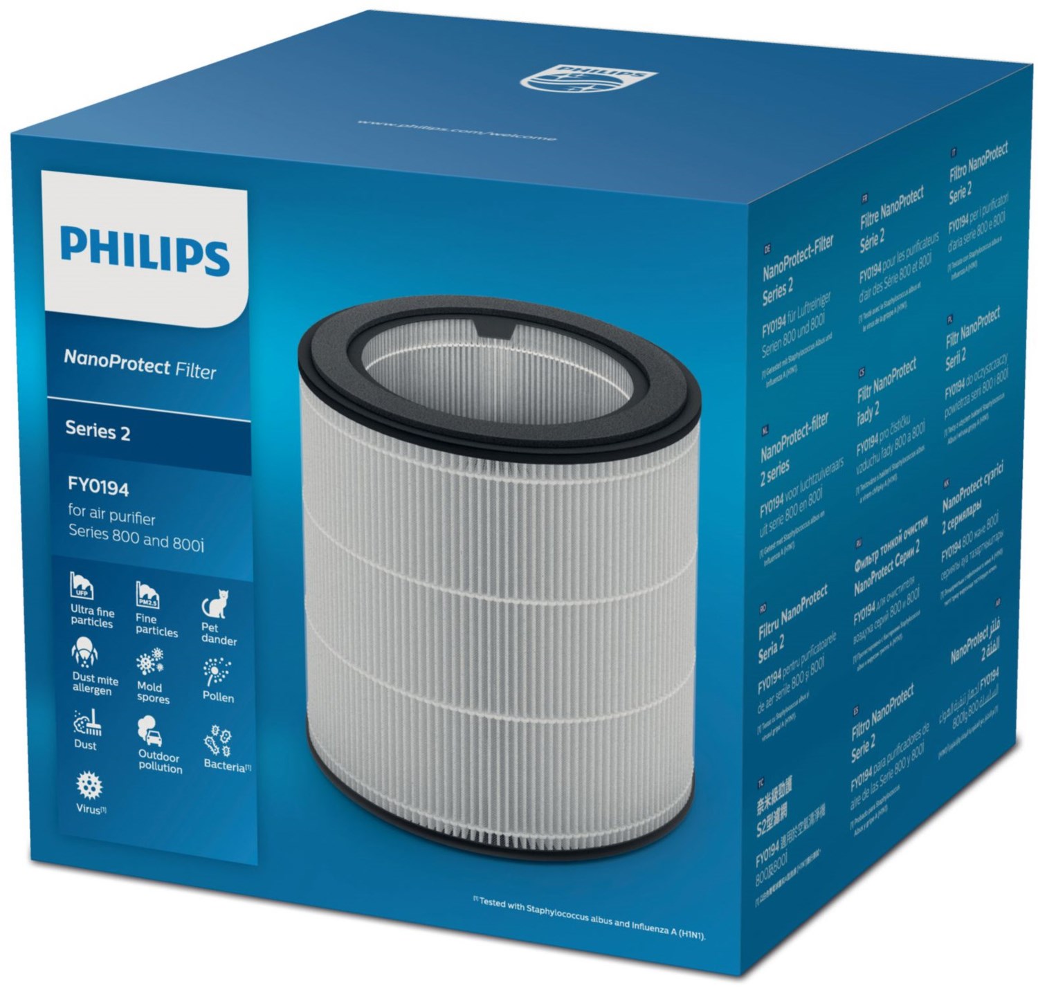 Philips FY0194/30 NanoProtect Filter für Luftreiniger AC0819/10 AC0820/10