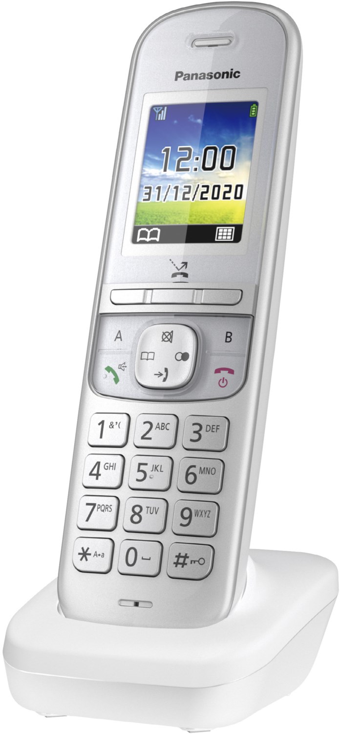 Panasonic KX-TGH710GG schnurloses Senioren-Telefon perlsilber