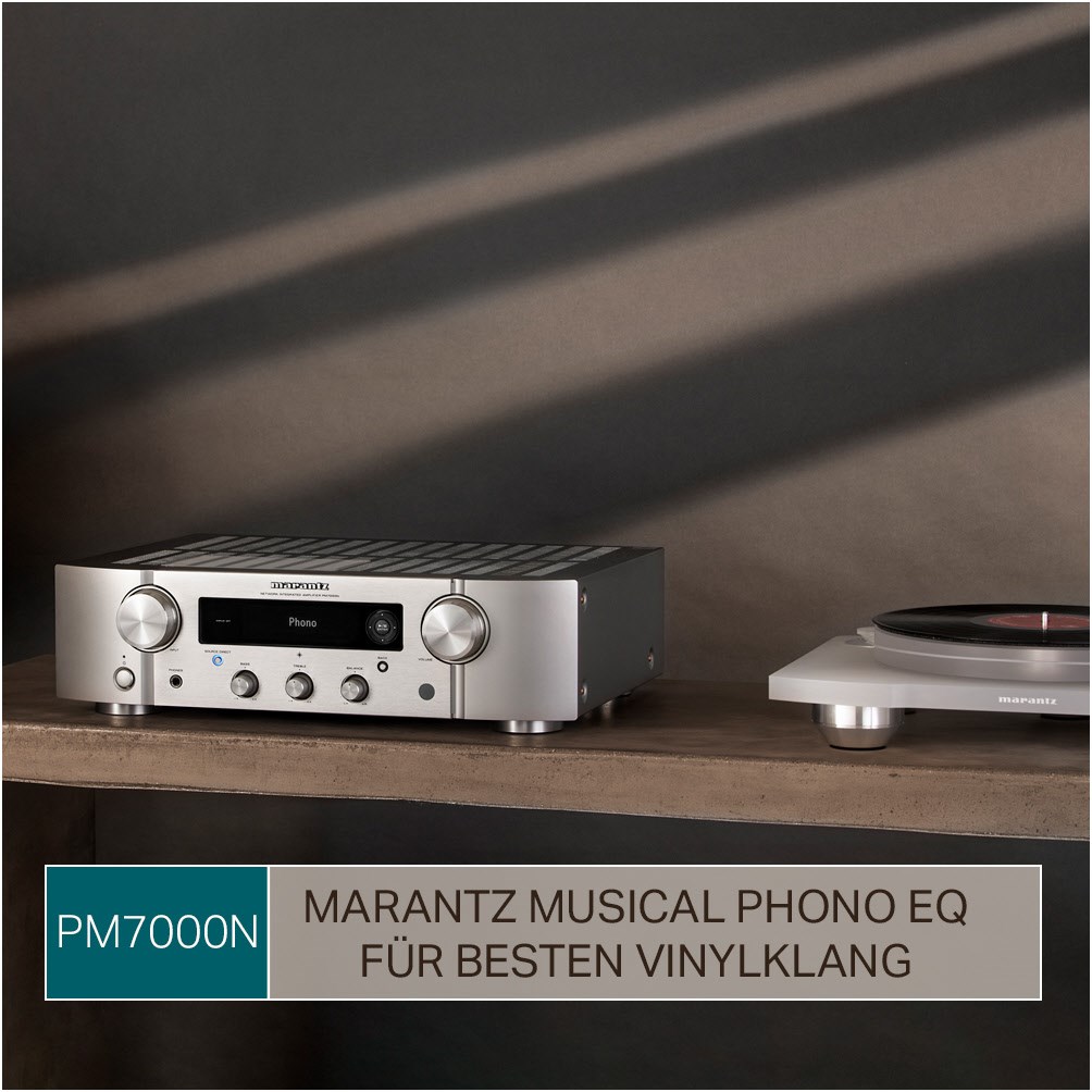 Marantz PM7000N Stereo-Vollverstärker, silber gold