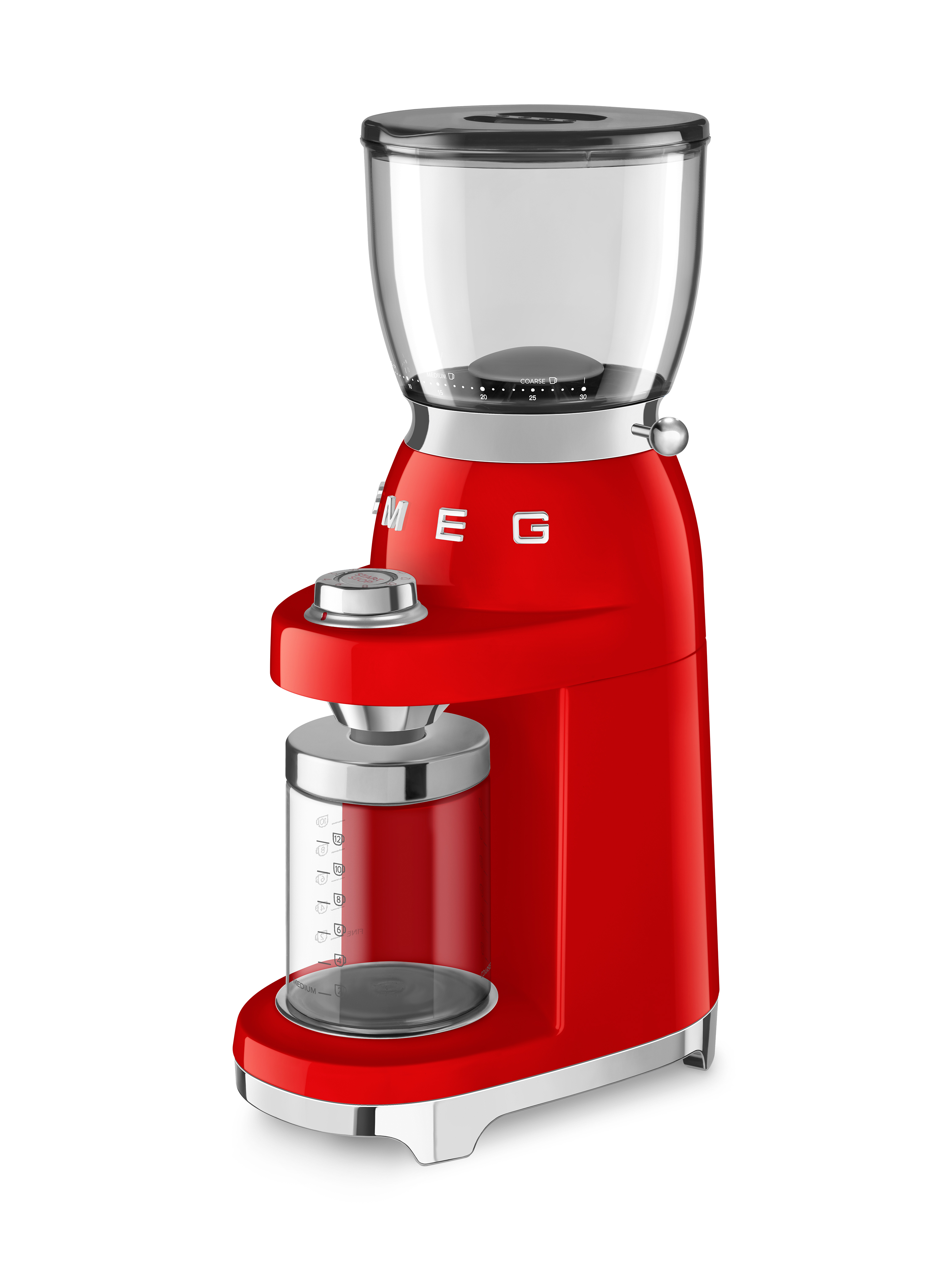 Smeg Kaffeemühle 50's etro Style CGF01RDEU Rot