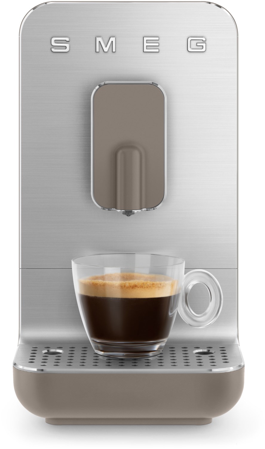 Smeg Kompakt-Kaffeevollautomat BCC01TPMEU Taupe