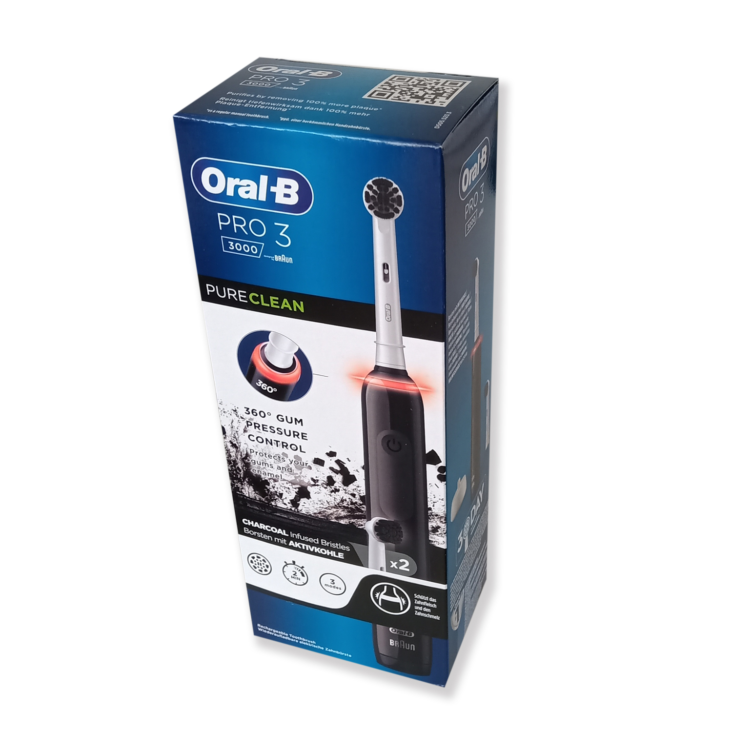 Oral-B Pro 3 3000 Elektrische Zahnbürste schwarz