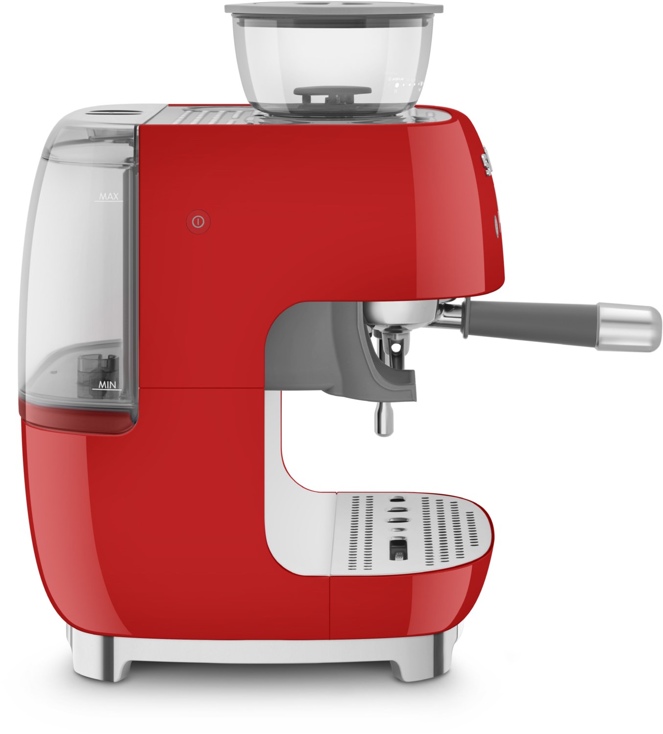 Smeg Espressomaschine EGF03RDEU mit integriertem Mahlwerk rot