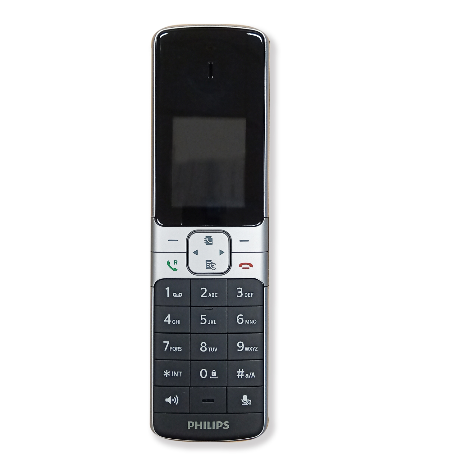 Philips D6351B/38 schnurloses Telefon mit Anrufbeantworter schwarz/silber