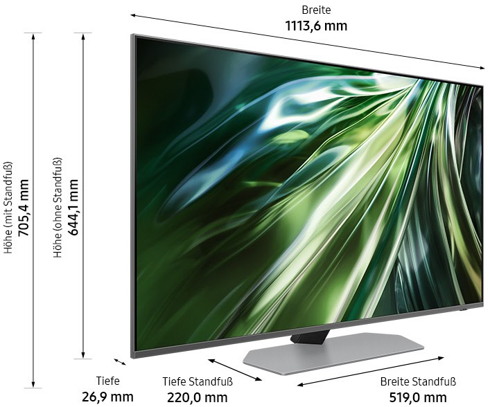 Samsung Neo QLED-TV 50 Zoll (125 cm) QN93D Modell 2024 carbon silber