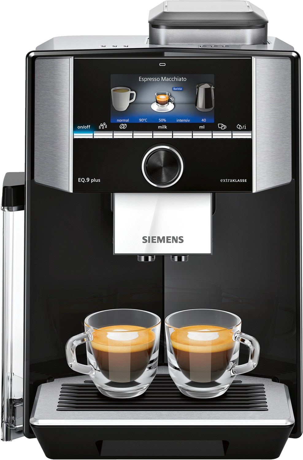 Siemens EQ.9 plus s500 extraKlasse Kaffeevollautomat schwarz/edelstahl