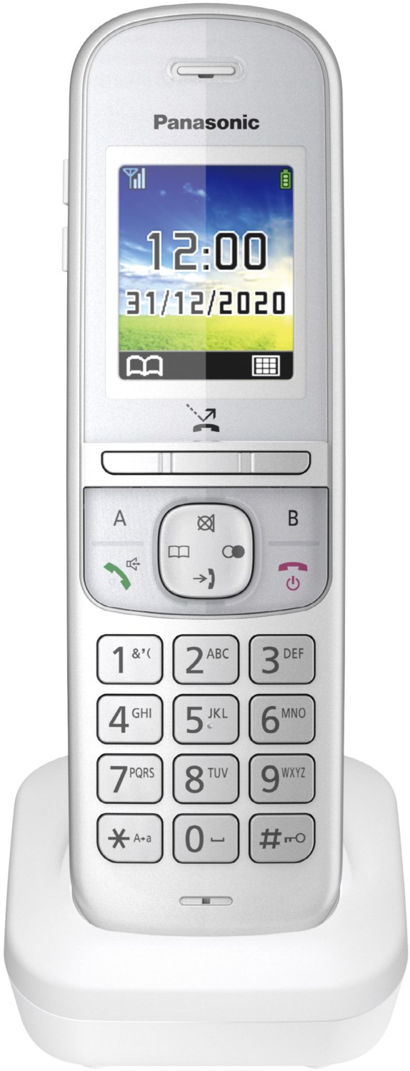 Panasonic KX-TGH710GG schnurloses Senioren-Telefon perlsilber
