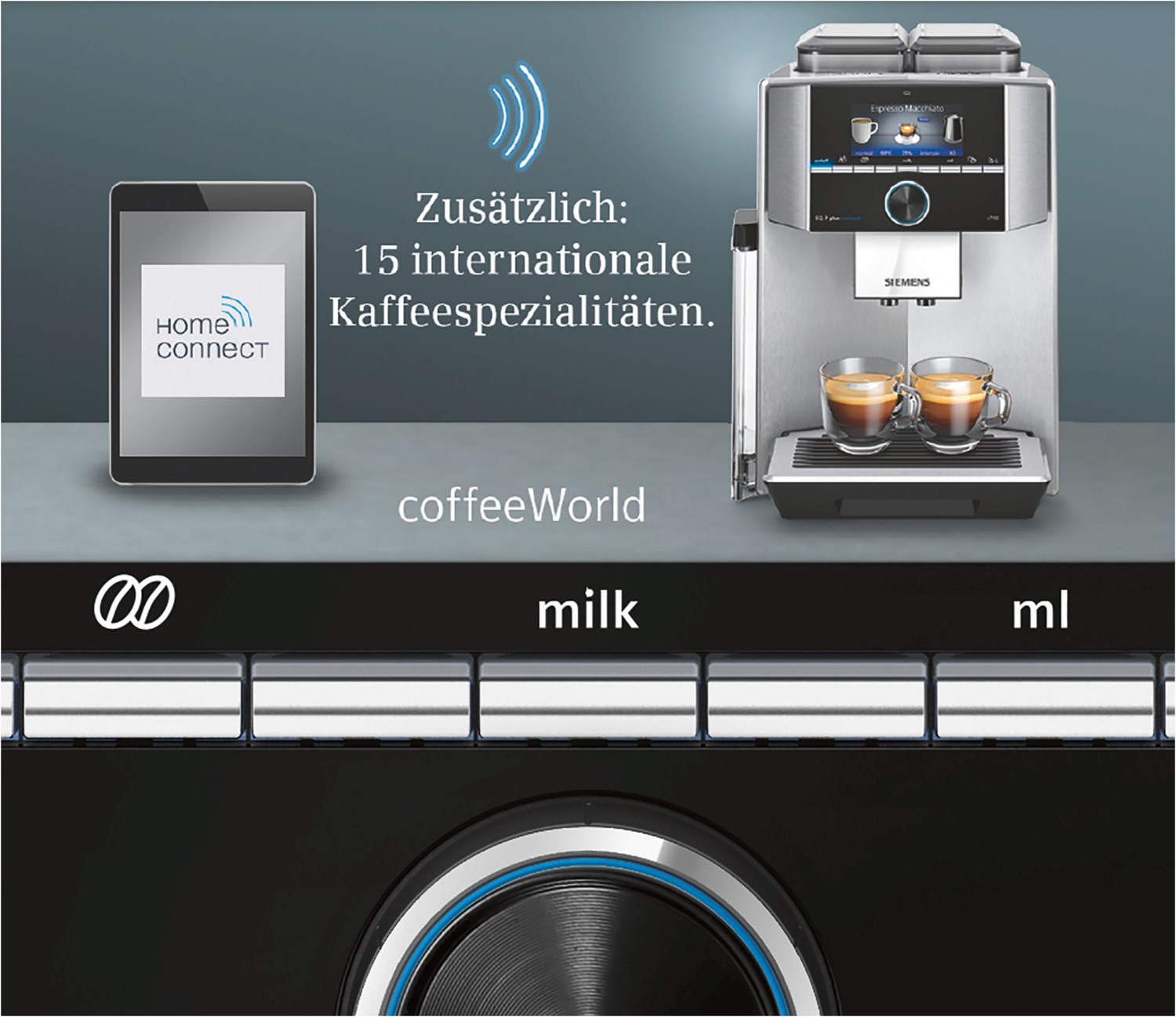 Siemens EQ.9 plus s700 connect Kaffeevollautomat Dark inox