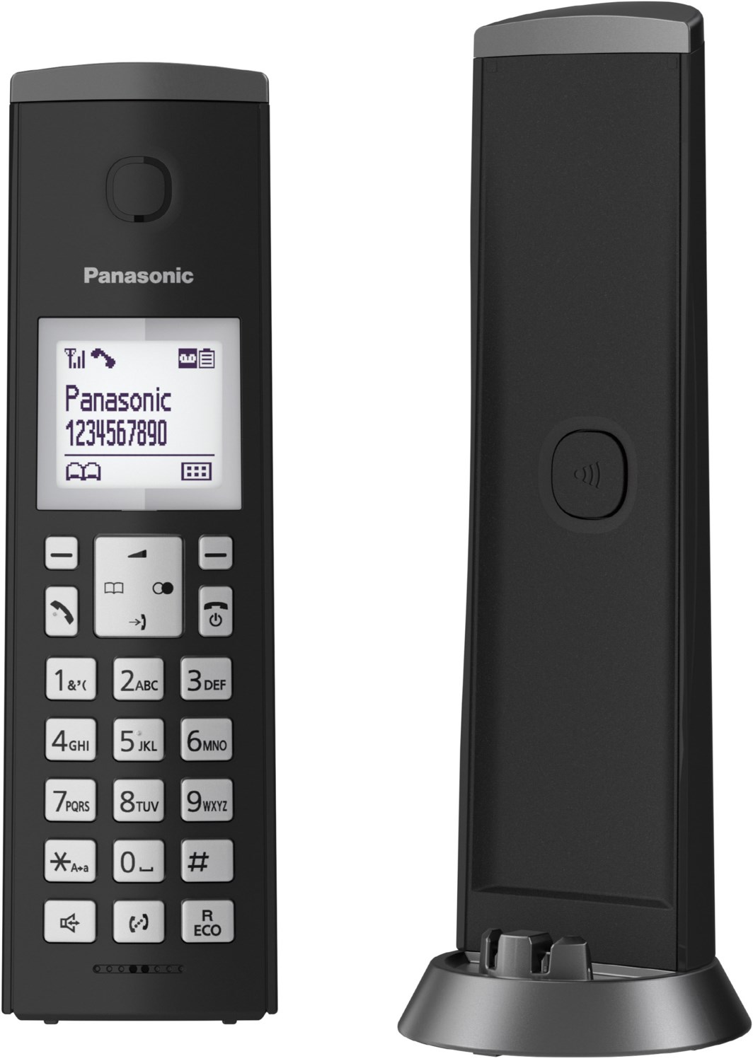 Panasonic KX-TGK220GB schnurloses Telefon mit Anrufbeantworter schwarz