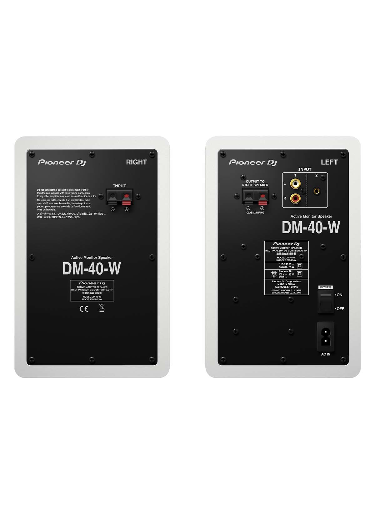 Pioneer DJ DM-40D-W 4 Zoll Monitor Lautsprecher weiß