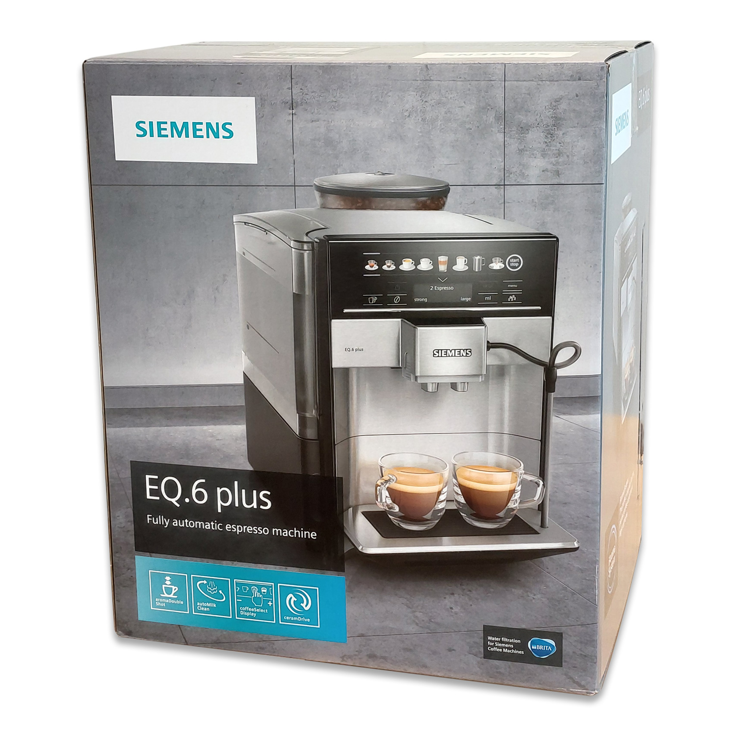 Siemens EQ.6 plus s500 TE655503DE Kaffee-Vollautomat morning/haze
