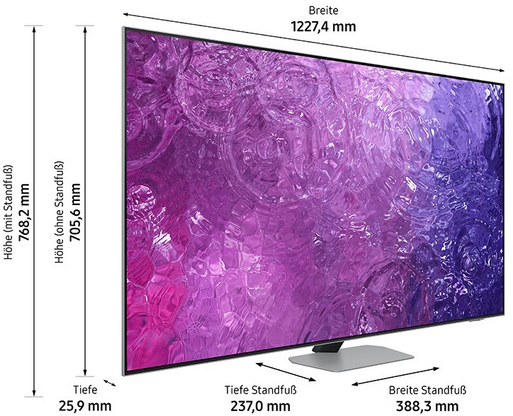Samsung Neo QLED TV UHD 4K 55 Zoll (138 cm) eclipsesilber