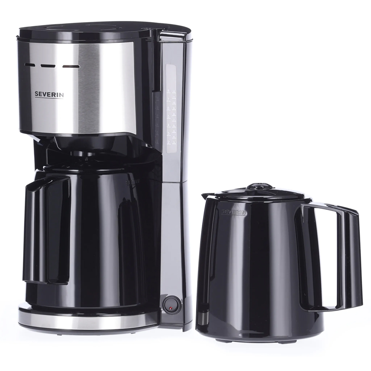 SEVERIN Kaffeemaschine KA 9308 edelstahl/schwarz mit 2 Thermokannen