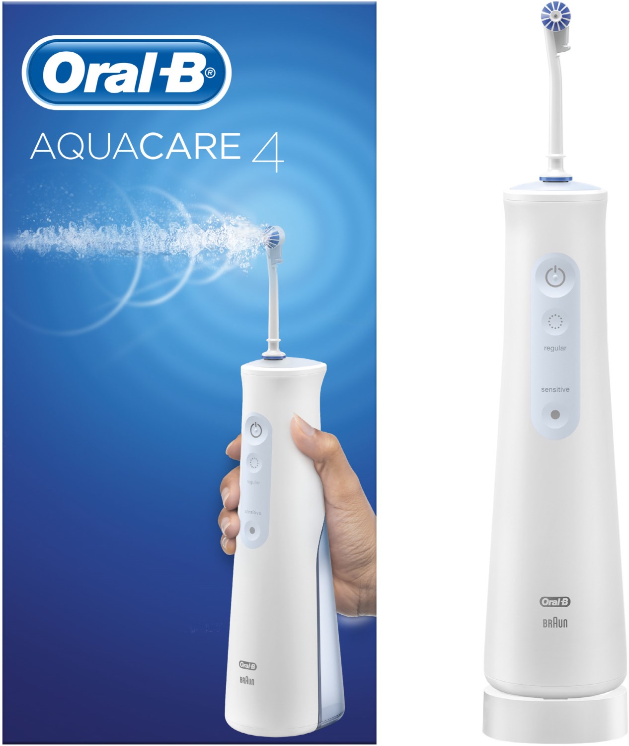 Braun Oral-B AquaCare 4 Kabellose Munddusche weiß/blau