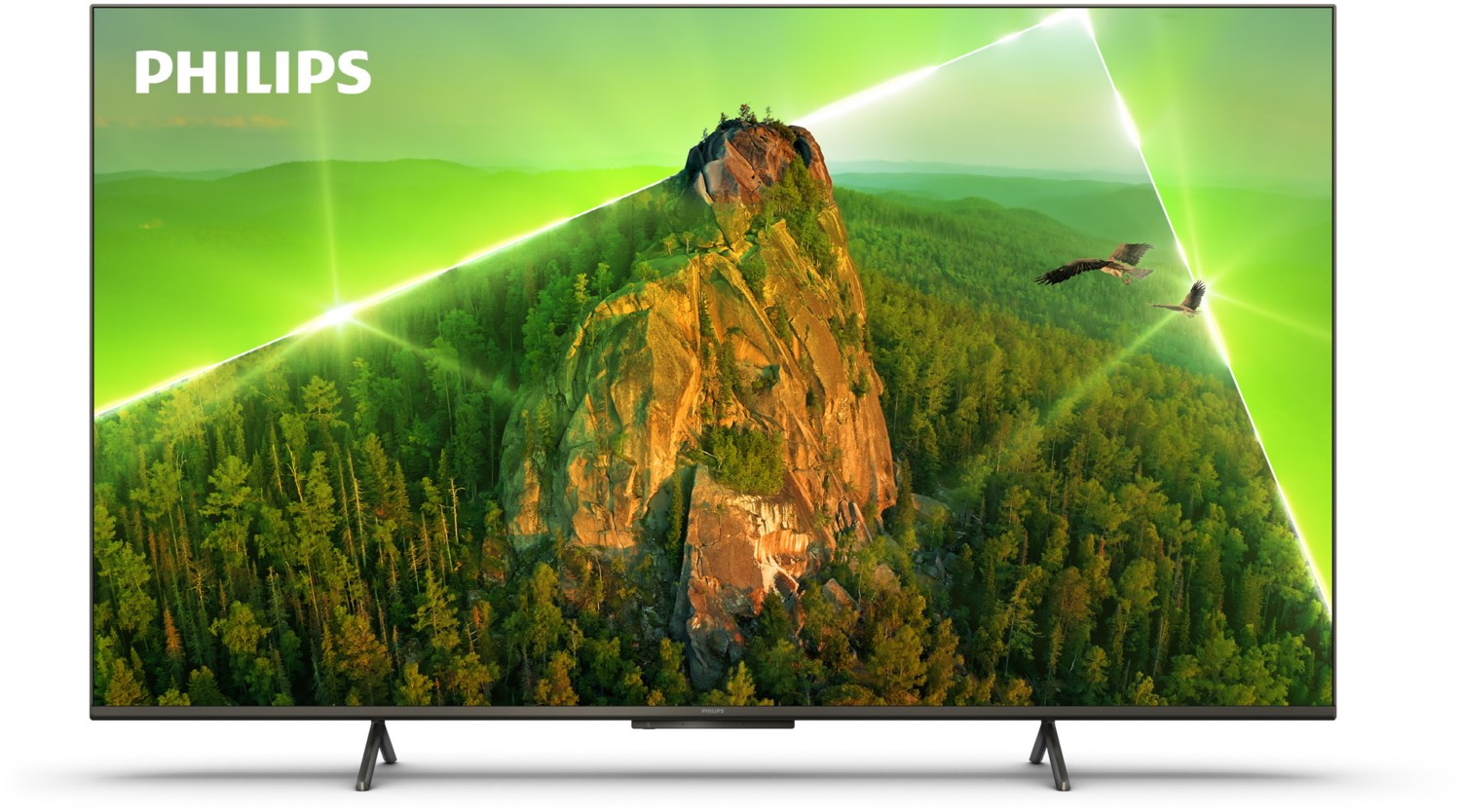 Philips Ambilight LED TV 4K UHD 55 Zoll (139 cm) HDR satinchrom