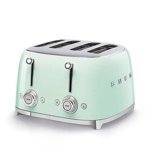 Smeg Toaster 4-Schlitz 50's Retro Style TSF03PGEU Pastellgrün