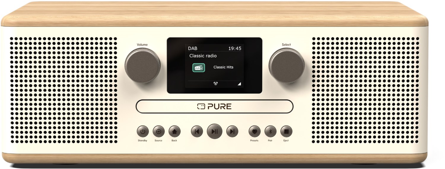 Pure Classic C-D6 Stereo-Anlage white/oak