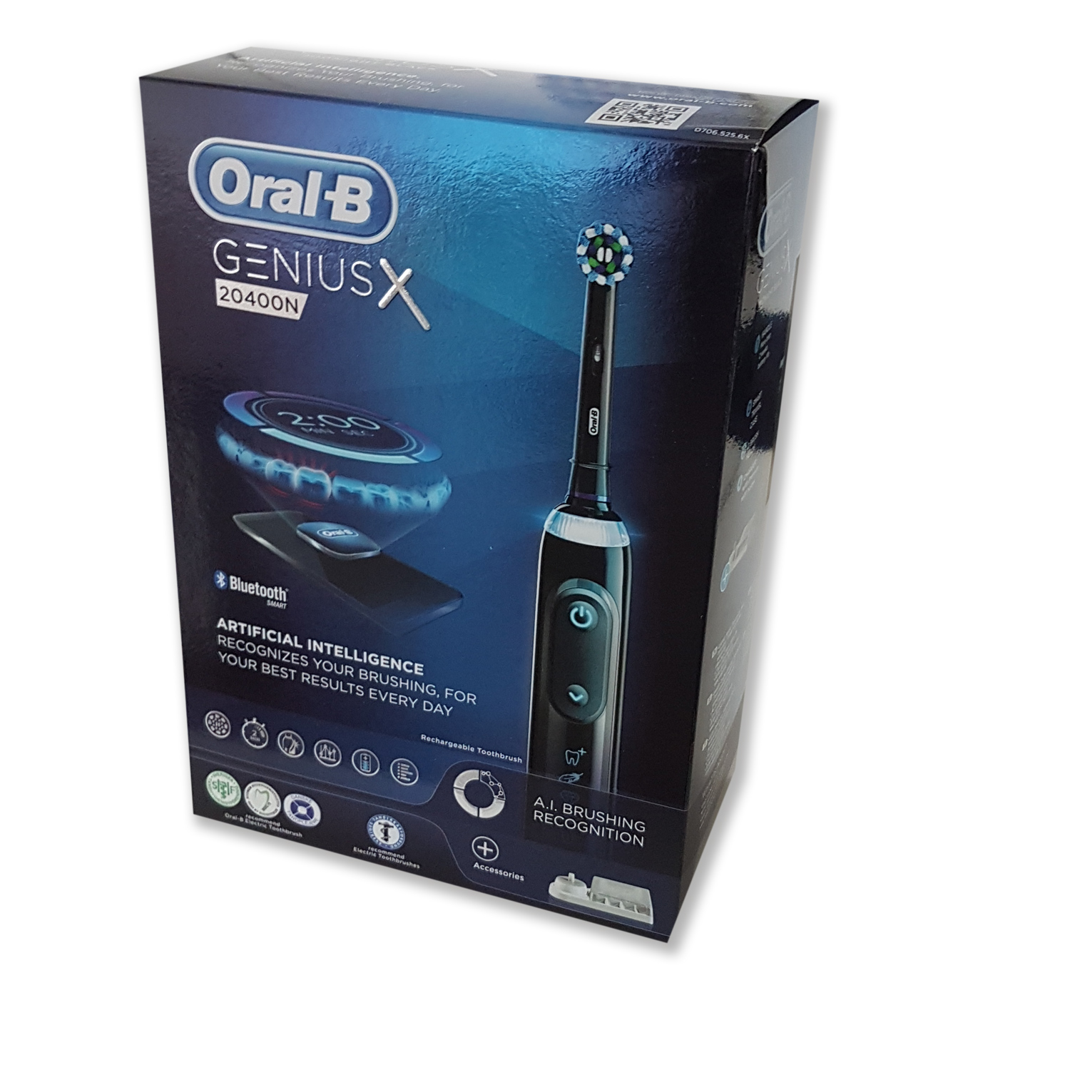Braun Oral-B Genius X 20400N elektrische Zahnbürste mitternachtsschwarz