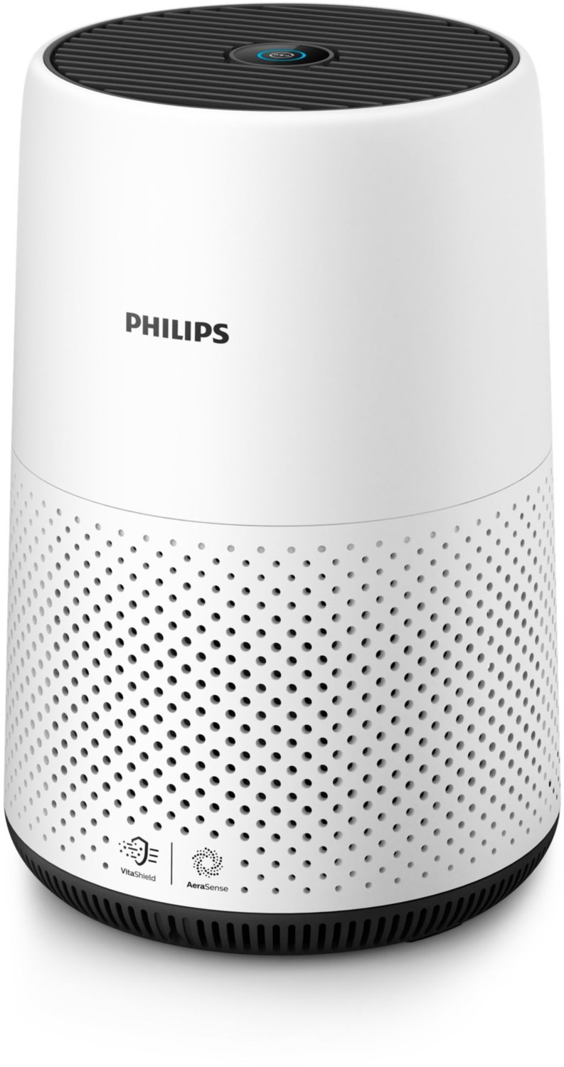 Philips AC0820/10 Raumluftreiniger bis zu 49M² - 190 m³/h weiß/schwarz