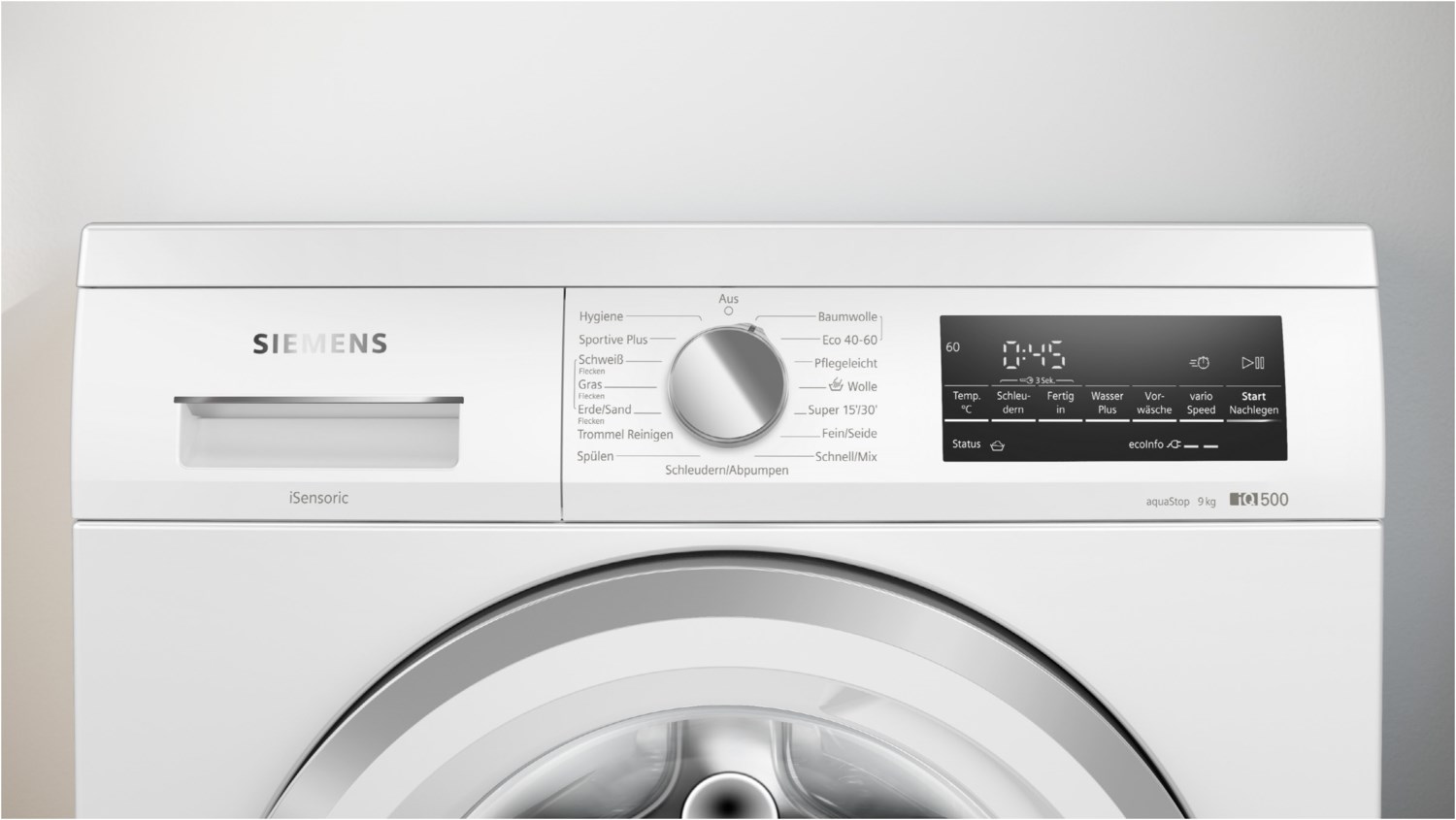 Siemens iQ500 Waschmaschine 9 kg 1400 U/min.