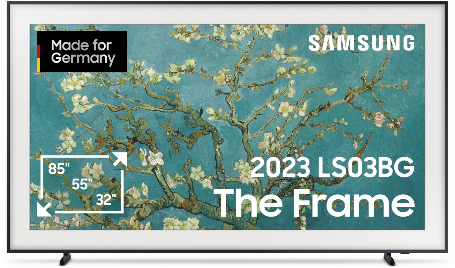 Samsung QLED-TV The Frame 85 Zoll (214 cm) schwarz