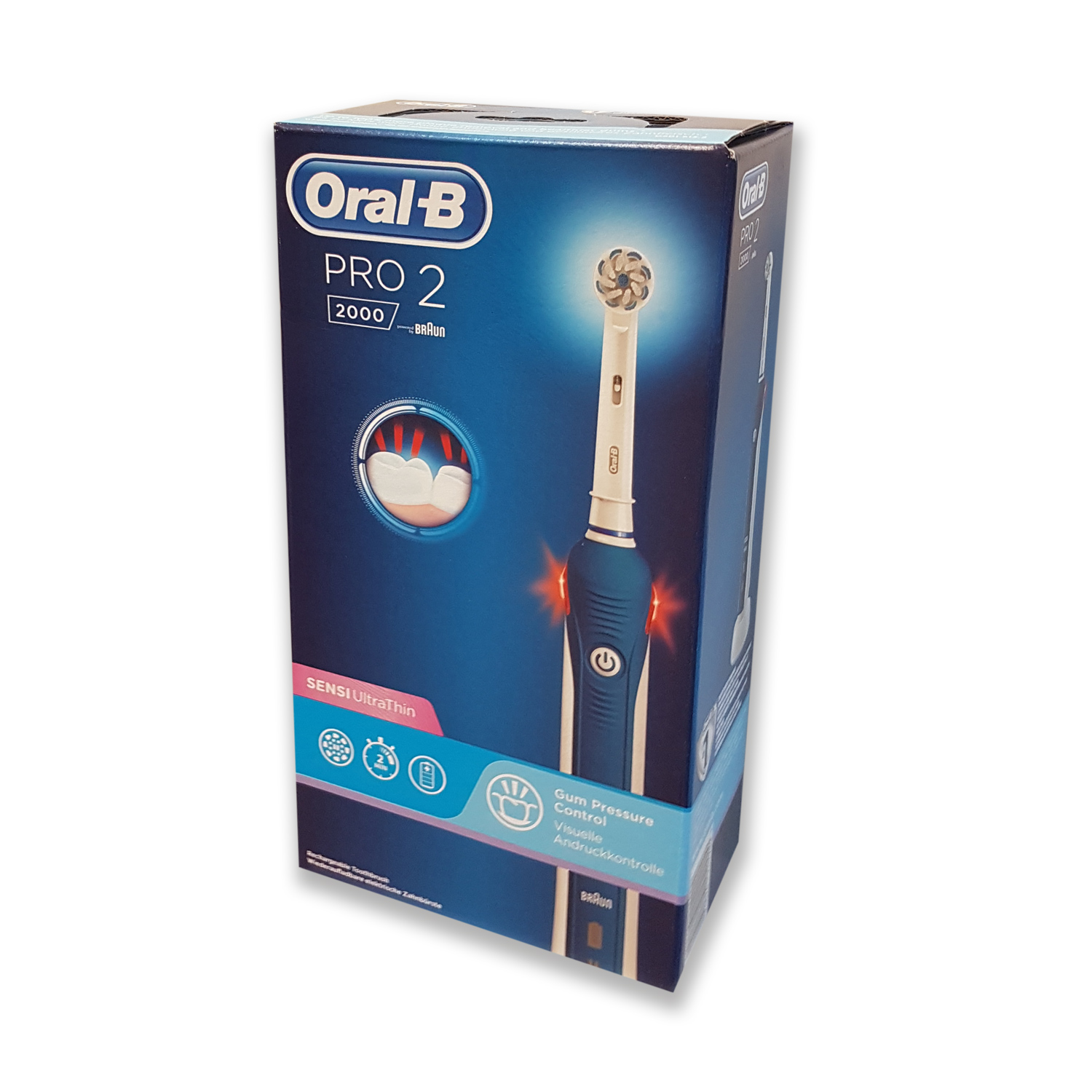 Braun Oral-B Pro 2 2000 Ultra Thin Elektrische Zahnbürste blau