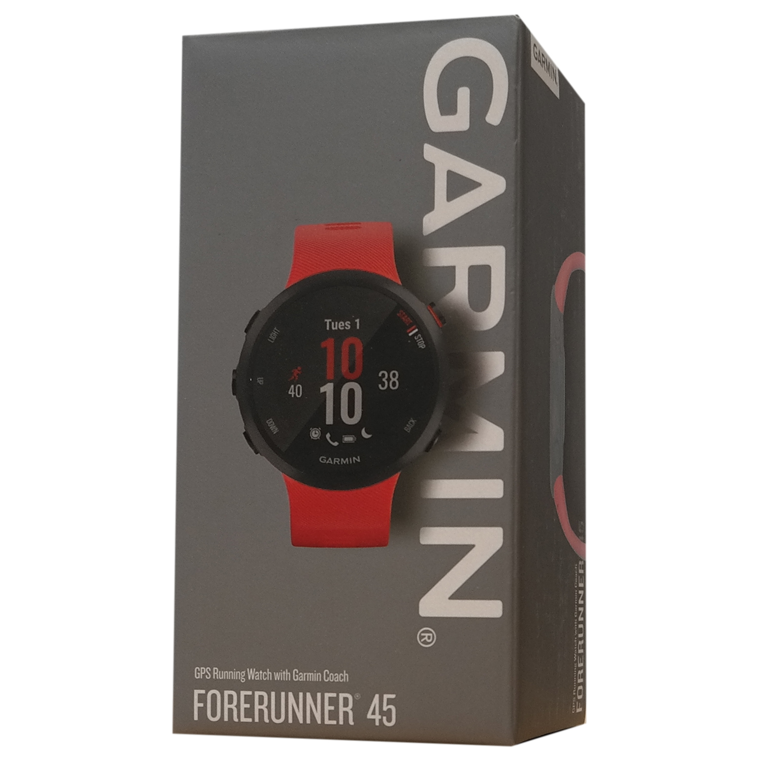 Garmin Forerunner 45 – GPS-Laufuhr mit Herzfrequenzmessung Größe M rot