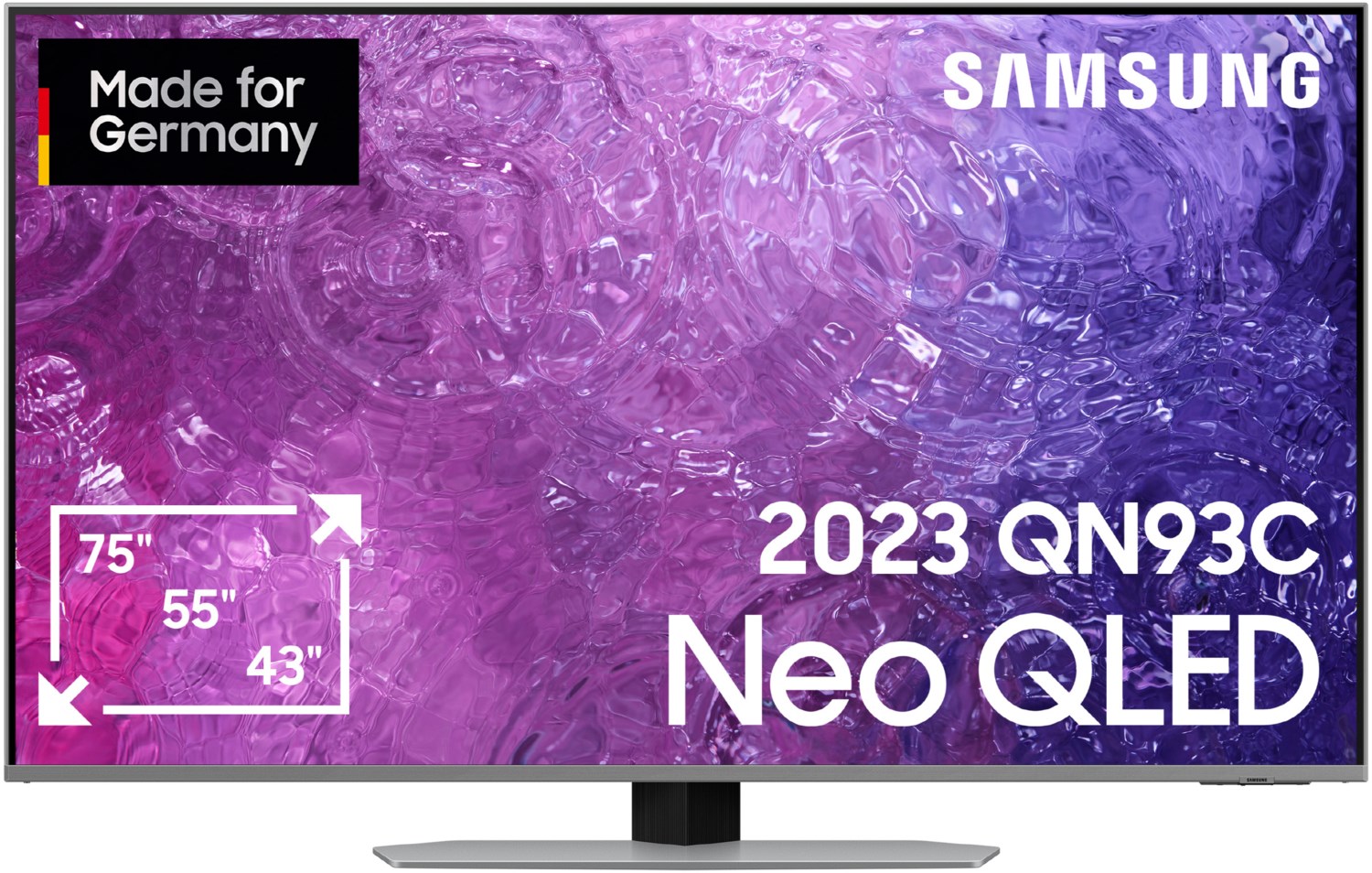 Samsung Neo QLED TV UHD 4K 75 Zoll (189 cm) eclipsesilber