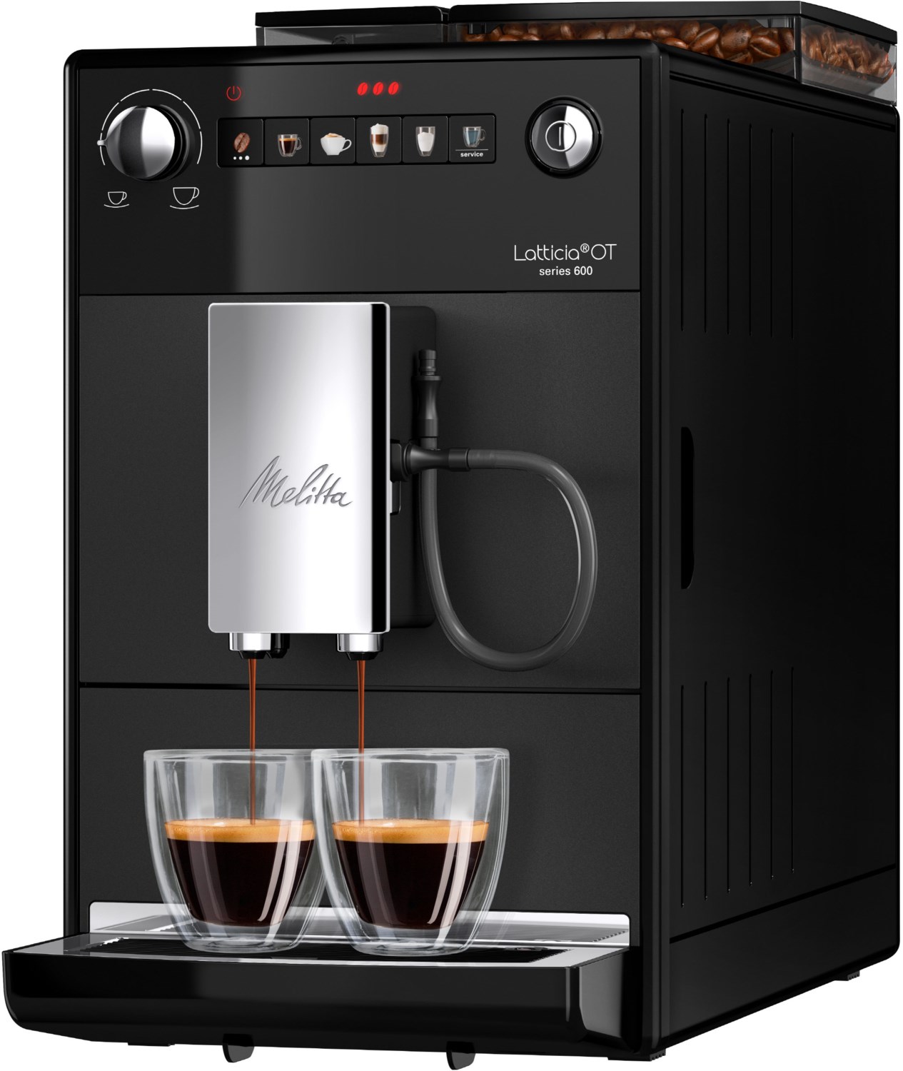 Melitta Latticia One Touch OT F300-100 Kaffeevollautomat Frosted-Black
