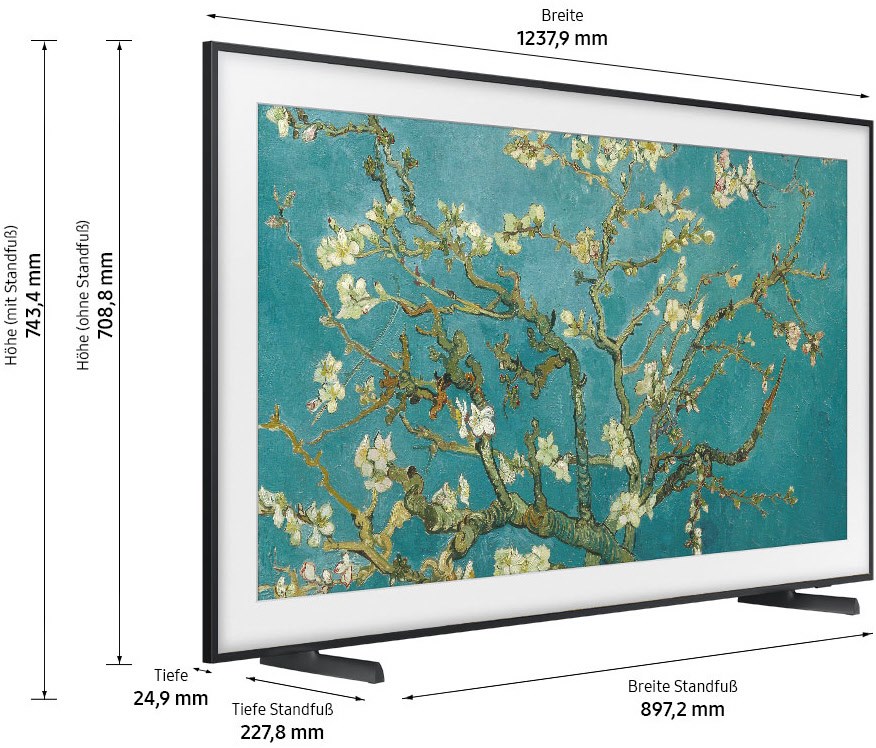 Samsung QLED-TV The Frame 55 Zoll (138 cm) schwarz