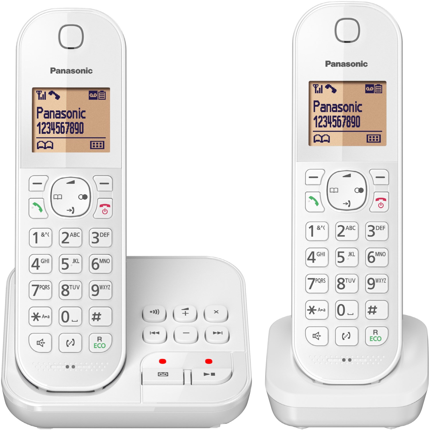 Panasonic KX-TGC422GW schnurloses Telefon mit Anrufbeantworter weiß
