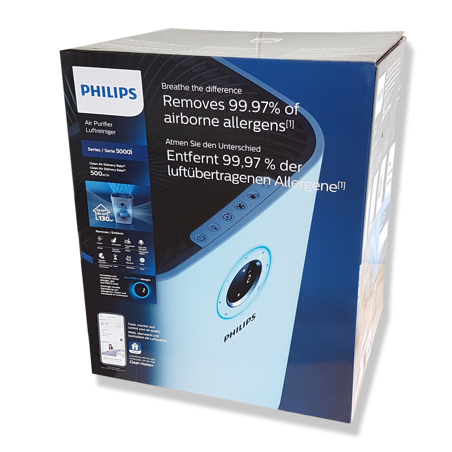 Philips AC5659/10 Air Purifier Luftreiniger bis zu 130m² / 500 m³ weiß