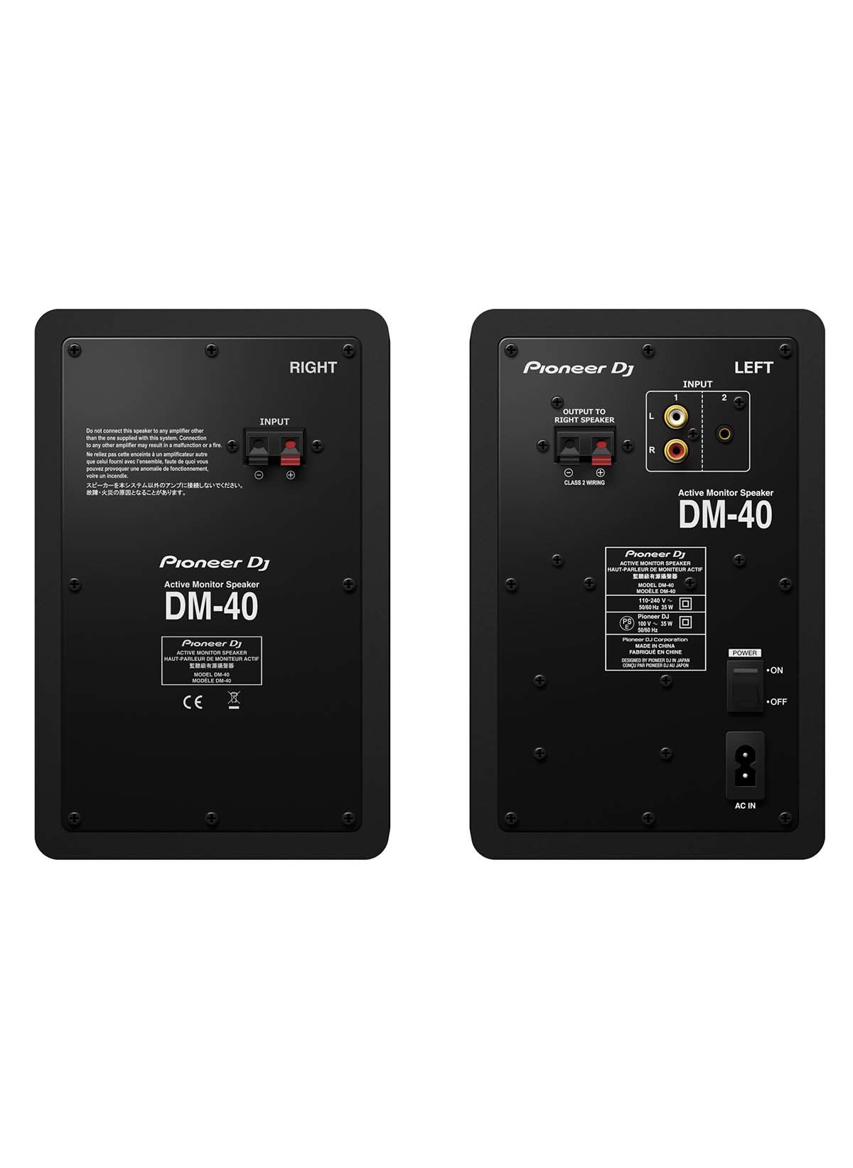 Pioneer DJ DM-40D 4 Zoll Monitor Lautsprecher schwarz