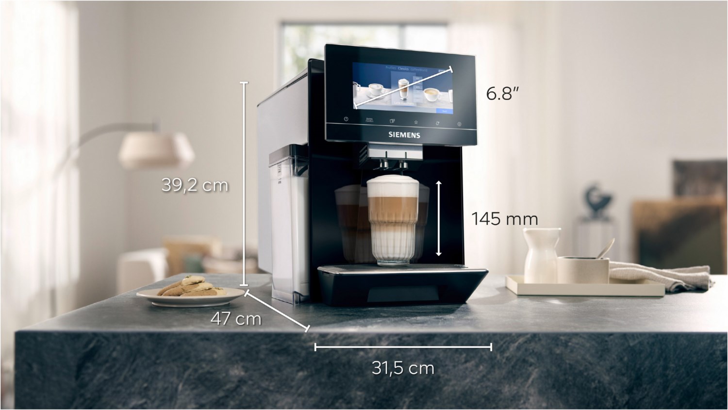 Siemens EQ 900 Kaffeevollautomat schwarz