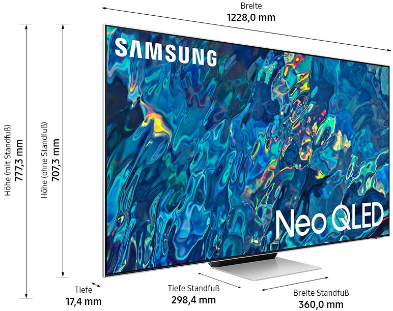 Samsung Neo QLED-TV 55 Zoll (138 cm) QN95B carbon silber
