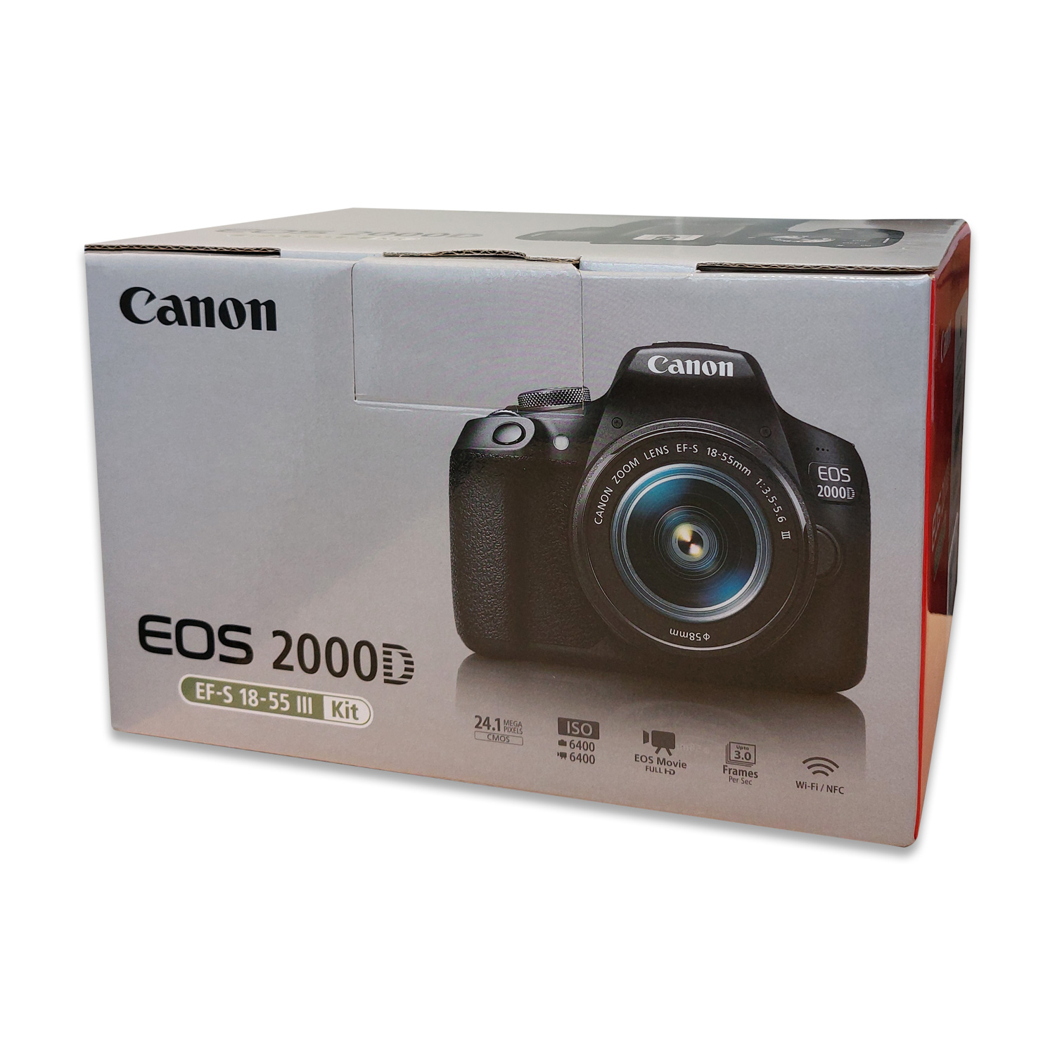Canon EOS 2000D Spiegelreflexkamera mit Objektiv EF-S 18-55 III Kit