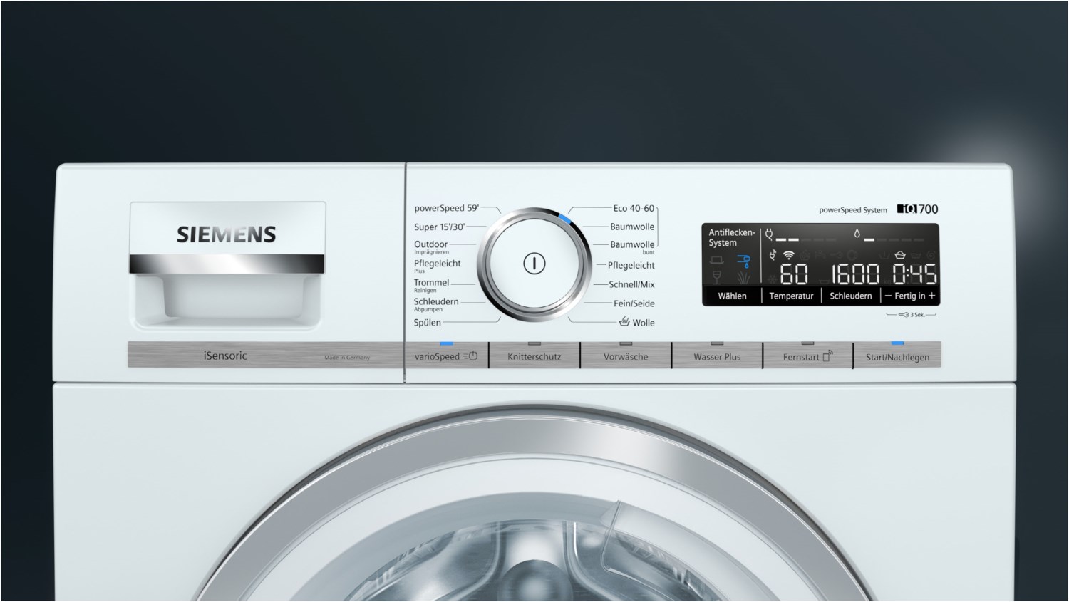 Siemens iQ700 Waschmaschine 9 kg 1600 U/min.