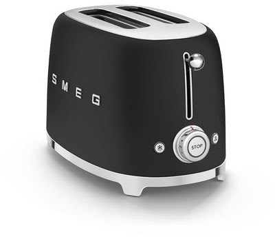 Smeg Toaster 2-Schlitz 50's Retro Style TSF01BLMEU Schwarz matt