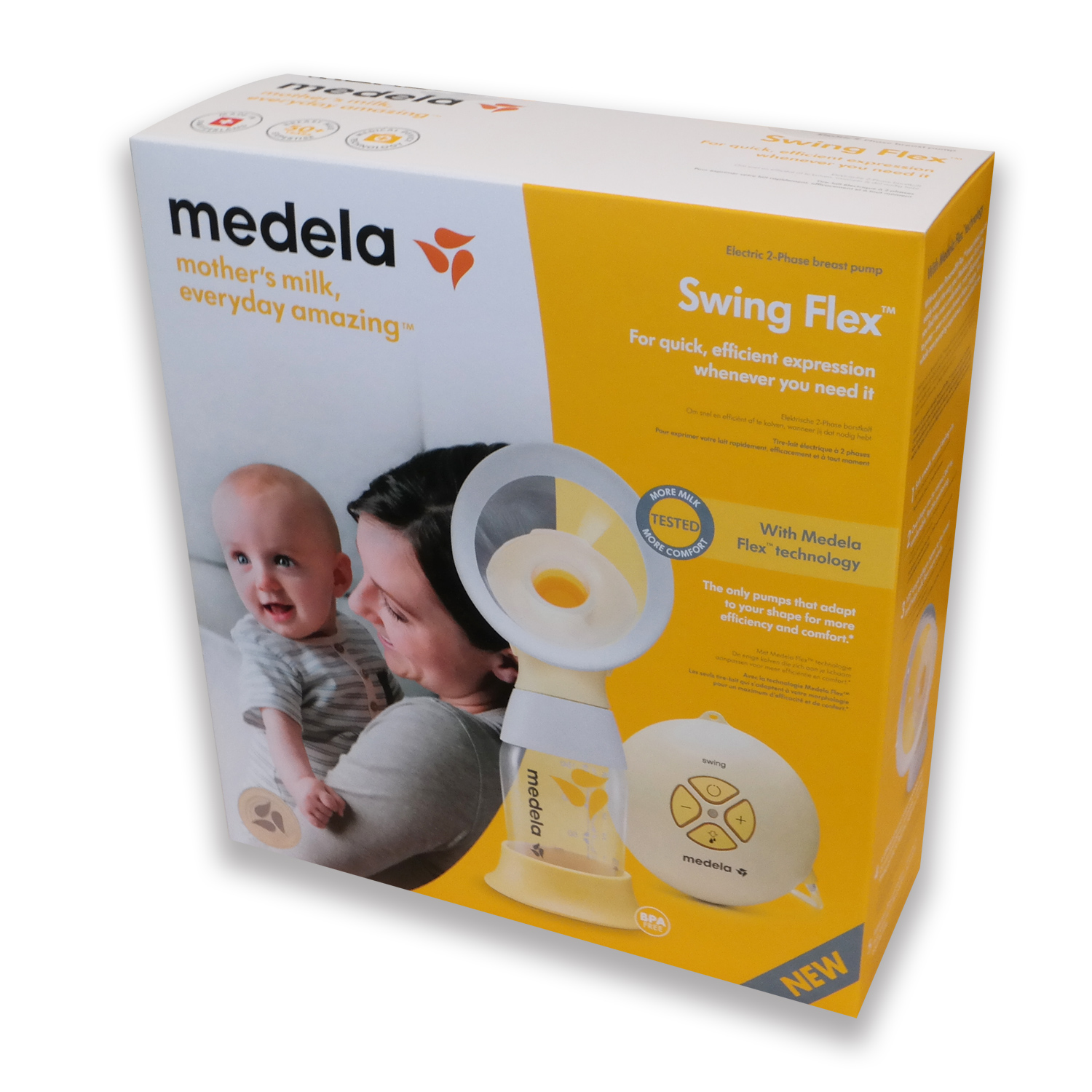 Medela Swing Flex™ elektrische 2-Phasen Milchpumpe Muttermilch