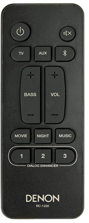 Denon DHT-S316 TV Soundbar mit Subwoofer Bluetooth black